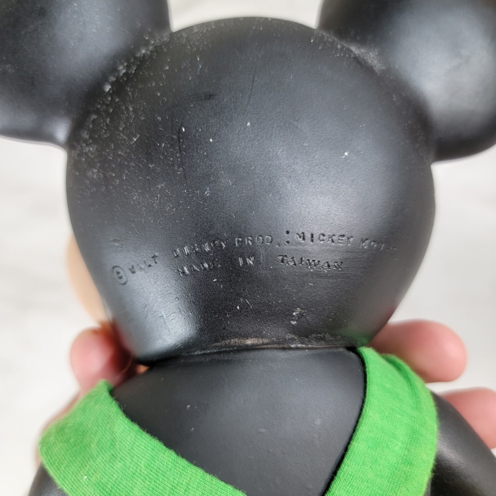 Vintage Rare 1977 Walt Disney Mickey Mouse Remco Toys Vinyl 15" Figure Overalls - Picture 13 of 16